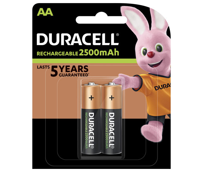 Batterie Akku wiederaufladbar AA 1,2V (HR06) *Duracell* StayCharged - 2er-Pack