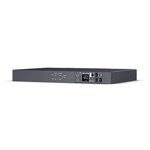 CyberPower PDU ATS, Switched, 230V/20A, 1HE,  8xC13/2xC19 Ausgang, 2xC20 Eingang,