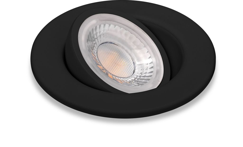 Synergy 21 LED Deckeneinbauspot Phos schwenkbar rund schwarz CCT switchable