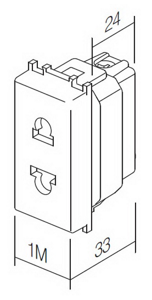 TEM Serie  Modul Steckdosen SOCKET EURO/AMERICAN+KS2P 16A
