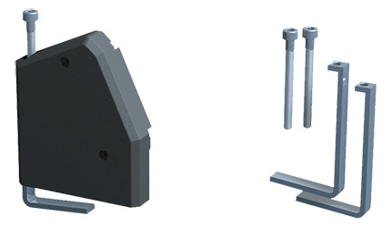 Bachmann 918.001 mounting kit Black