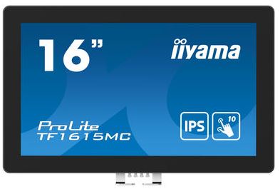 iiyama ProLite TF1615MC-B1 computer monitor 39.6 cm (15.6") 1920 x 1080 pixels Full HD Touchscreen Black