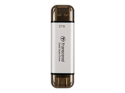 Transcend ESD310 512 GB USB Type-A to USB Type-C 3.2 Gen 2 (3.1 Gen 2) Silver