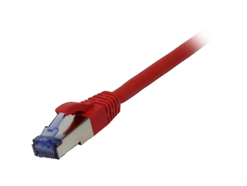 Patchkabel RJ45, CAT6A 500Mhz, 1,5m, rot S-STP(S/FTP),  Komponent getestet(GHMT certified), AWG26, Synergy 21