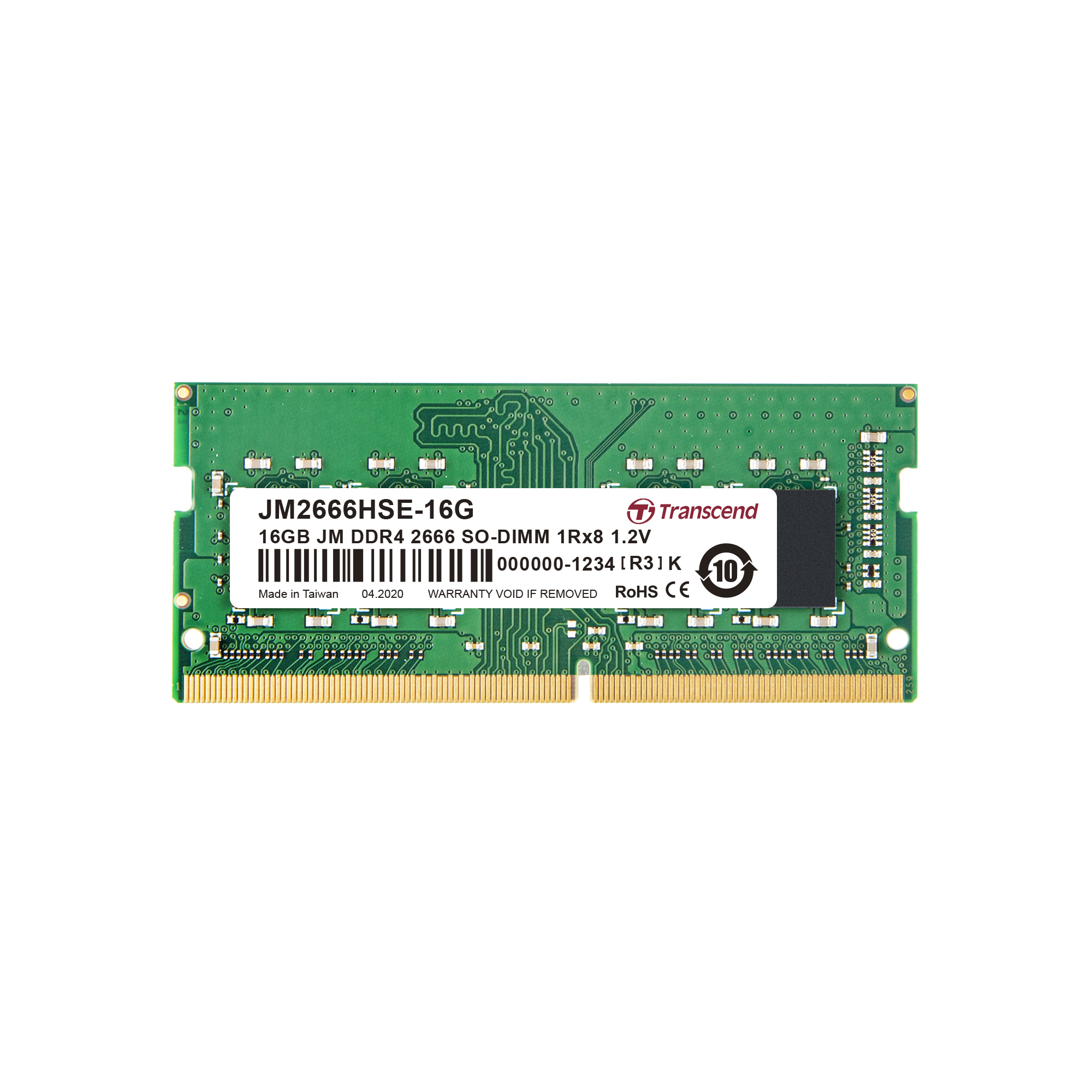 MEM So-DIMM2666 DDR4 16GB Transcend JetRam MEM So-DIMM2666 DDR4 16GB Transcend JetRam