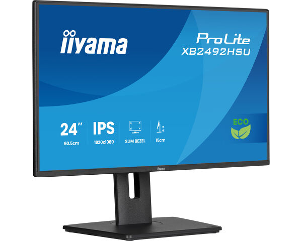 iiyama ProLite XB2492HSU-B1 computer monitor 60.5 cm (23.8") 1920 x 1080 pixels Full HD LED Black