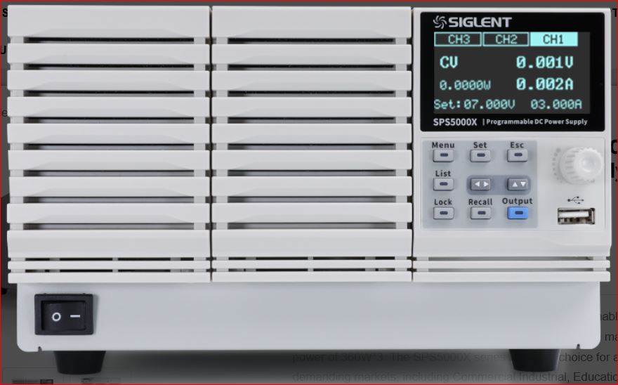 Siglent SPS5045X DC Labornetzgerät / Das SPS5045X ist ein DC Labornetzgerät mit drei Kanälen und hat eine max. Ausgangsleistung von 1080W. Siglent SPS5045X DC Labornetzgerät / Das SPS5045X ist ein DC Labornetzgerät mit drei Kanälen und hat eine max. Ausgangsleistung von 1080W.