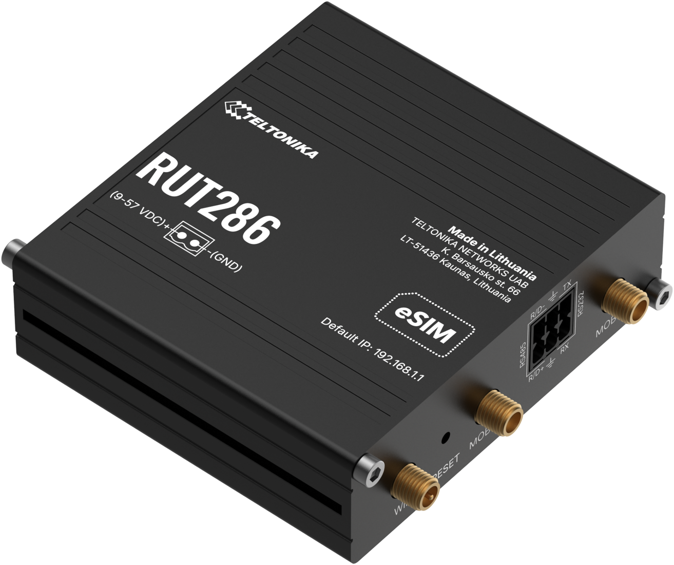 Teltonika · Router · RUT286 · Industrielles globales LTE CAT 4 Router