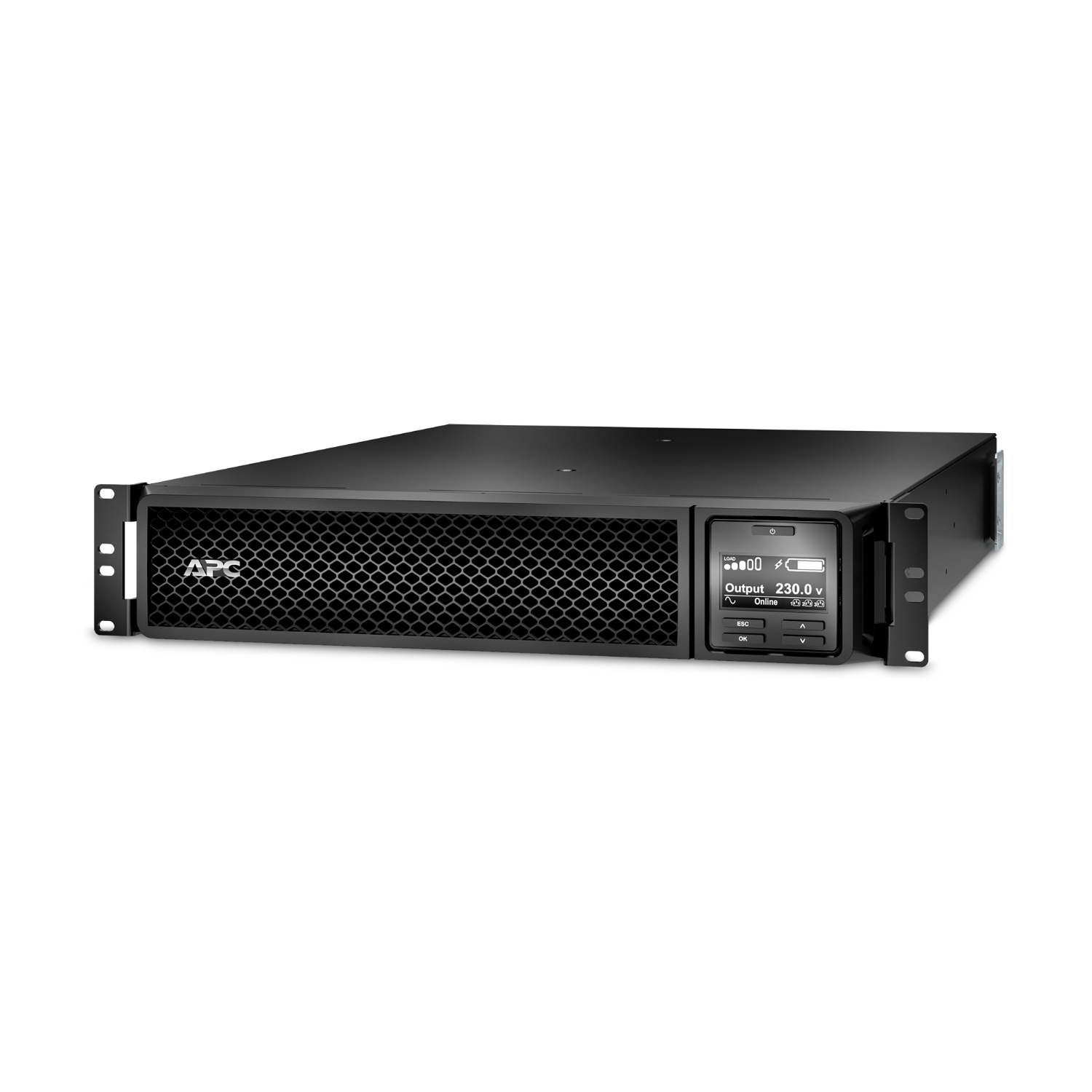 APC Smart-UPS On-Line, 3kVA, Rackmount 2U, 208V/230V, 6x C13+2x C19 IEC outlets, SmartSlot, Extended runtime, W/ rail kit