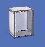 Vertiv(KnüRr) Cabinet Klein 12HE, T700mm, Lochraster/T-Nut, Lichtgrau, Ohne FronttüRe
