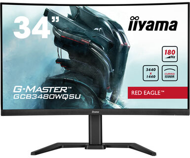 iiyama G-MASTER GCB3480WQSU-B1 computer monitor 86.4 cm (34") 3440 x 1440 pixels UltraWide Quad HD LCD Black