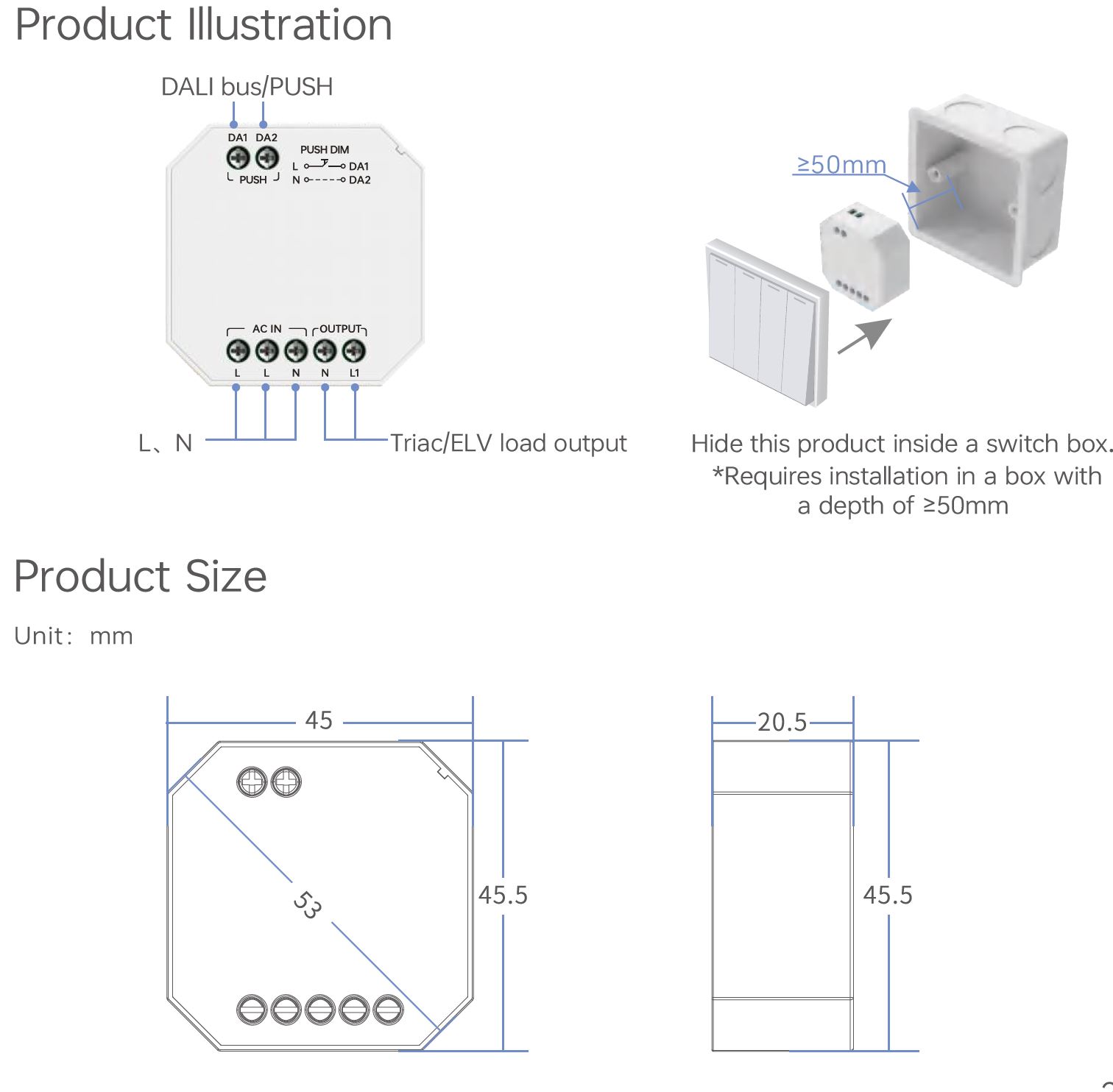Casambi CBU-TED - triac dimmer