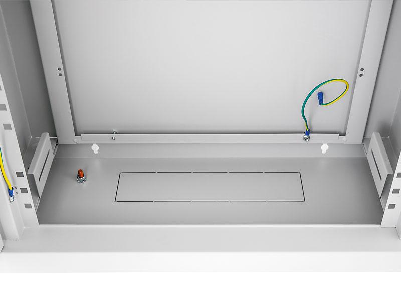 Triton 19"Wandgehäuse(Hybridgehäuse), Aufputz, 2+4HE, H770/B670/T150mm, Lichtgrau,