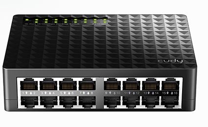 Cudy FS1016 network switch Fast Ethernet (10/100) Black