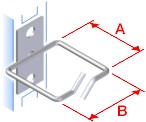 Triton Cable Management Ring Type D2 40x40mm