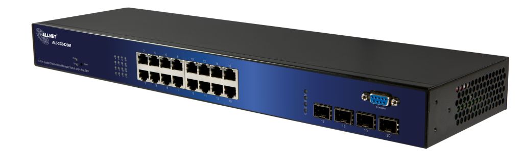 ALLNET ALL-SG8420M / 16 Port Gigabit + 4x SFP Switch ALLNET ALL-SG8420M / 16 Port Gigabit + 4x SFP Switch