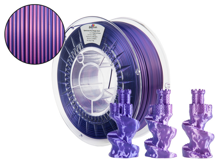 Filament Spectrum · PLA Magic SILK · MAGENTA DREAM · 1.75mm · 1kg