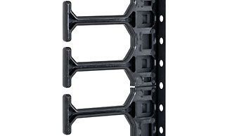Triton 19 "Zbh. KabelfüHrungssystem Vertikal, 18HE, FüR 800mm Breite SchräNke, Schwarz, Einreihig