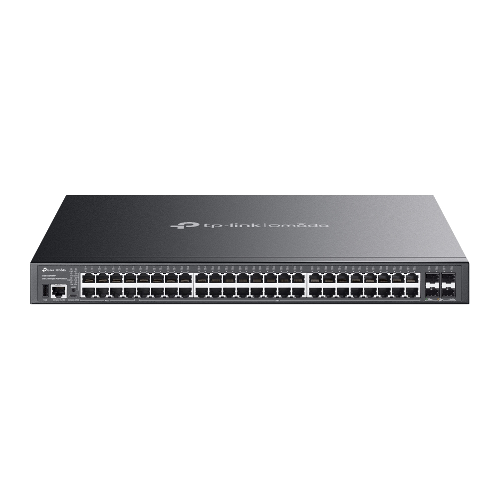 TP-Link Omada SG5452XMPP network switch Managed L3 Gigabit Ethernet (10/100/1000) Power over Ethernet (PoE) Black