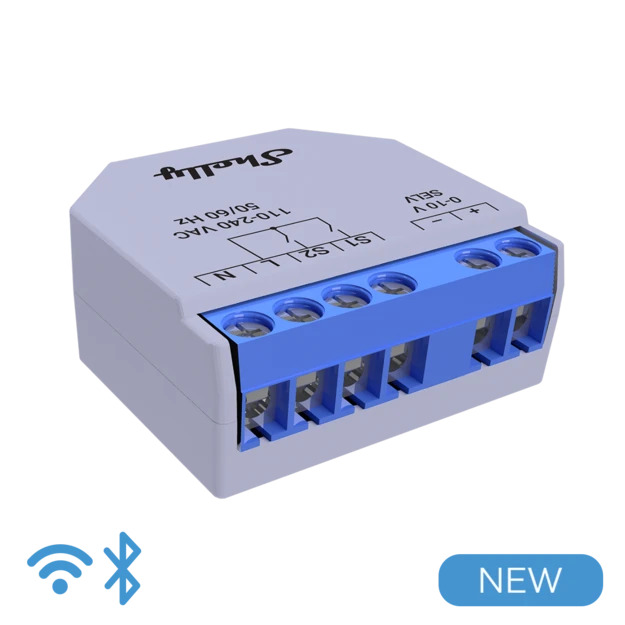 Shelly · Unterputz · "Plus Dimmer 0-10V" Shelly · Unterputz · "Plus Dimmer 0-10V"