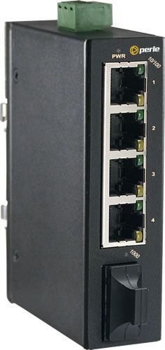 Perle IDS-104FE-M2SC2 Unmanaged Fast Ethernet (10/100) Black
