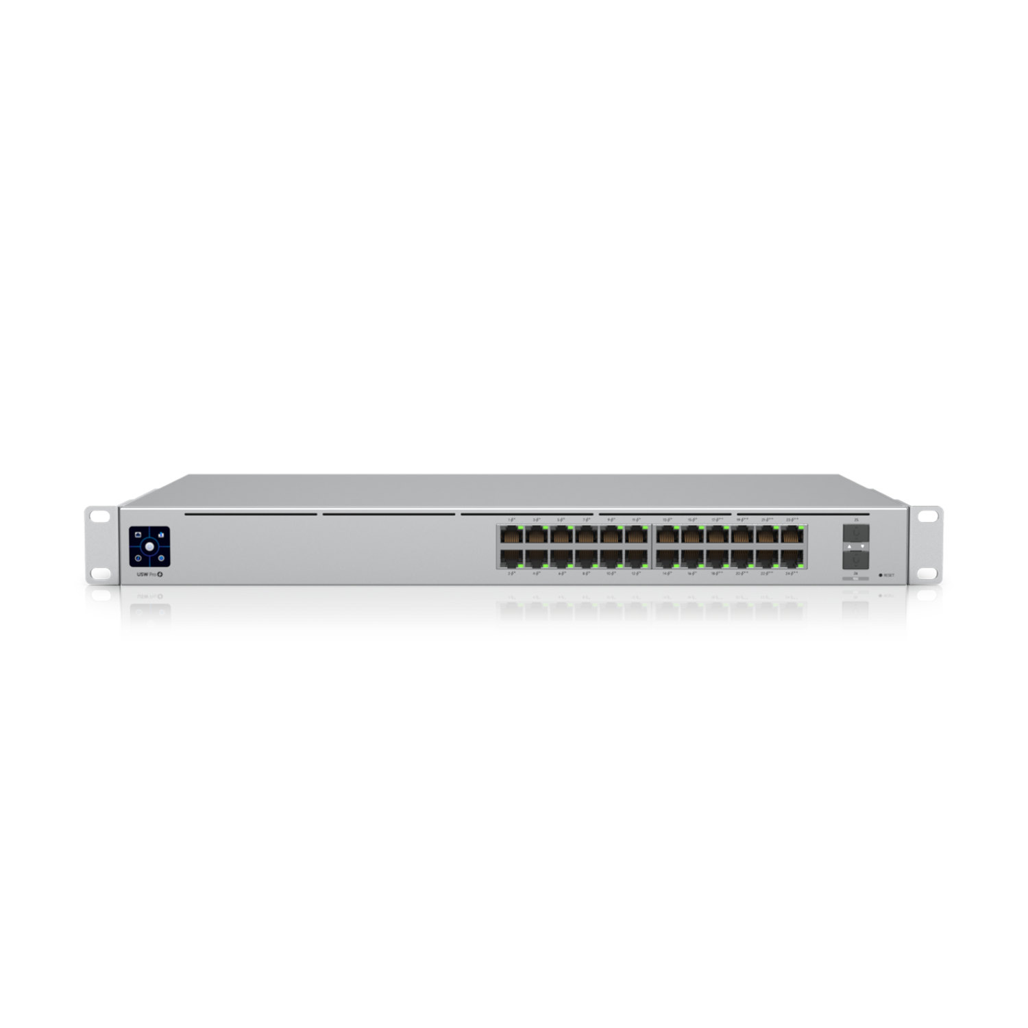 Ubiquiti Switch full managed Layer3 26 Port • 24x GbE • PoE Budget 400W • 8x PoE bt • 16x PoE at • 2x SFP+ • 19" • UniFi • USW-Pro-24-POE