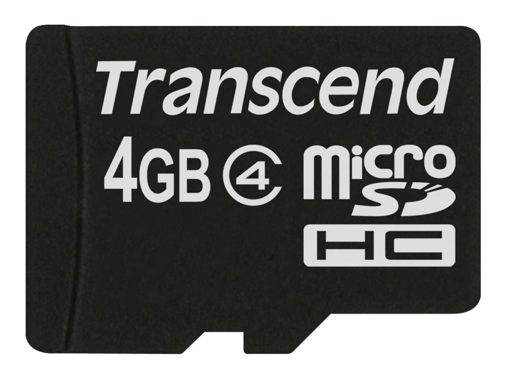 Transcend TS4GUSDC4 memory card 4 GB MicroSDHC