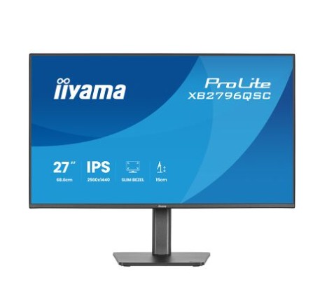 iiyama ProLite XB2796QSC-B1 computer monitor 68.6 cm (27") 2560 x 1440 pixels Quad HD LED Black