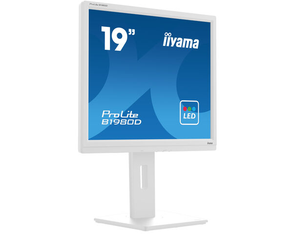 iiyama ProLite B1980D-W5 computer monitor 48.3 cm (19") 1280 x 1024 pixels SXGA LCD White