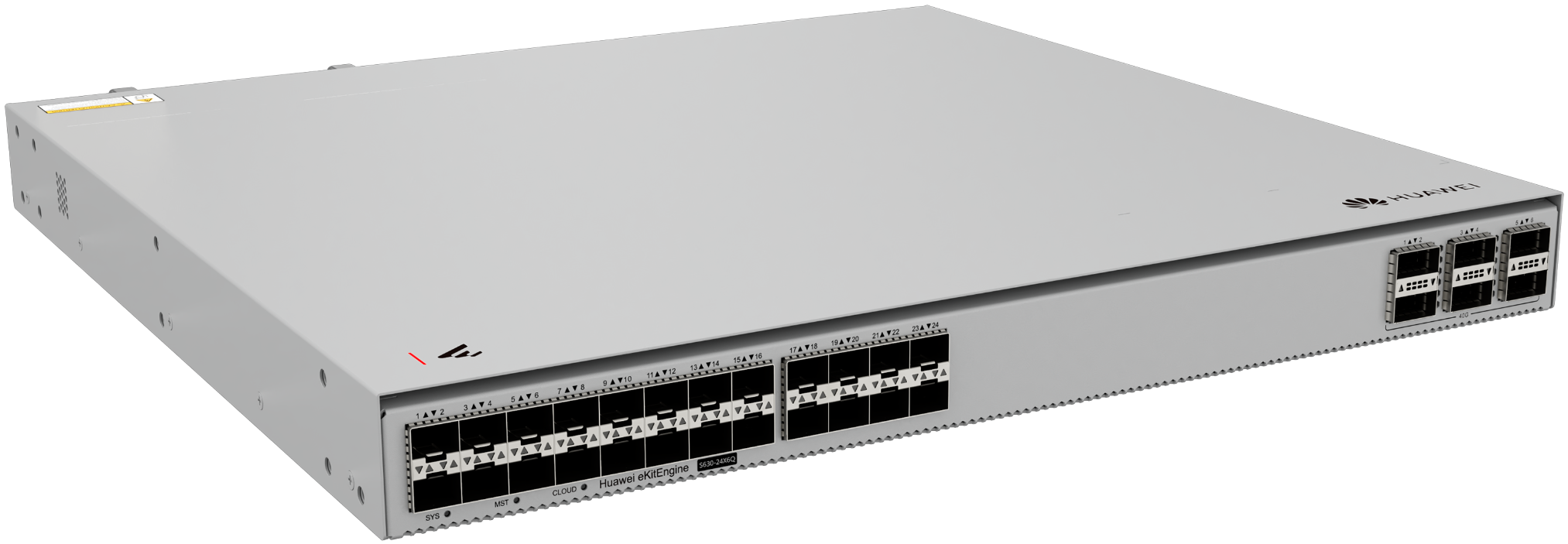 Huawei Core Switch Full Managed L3 30 Port • 24x SFP • 6x QSFP • 19 " • IStack • WAC • S630-24X6Q • EKit