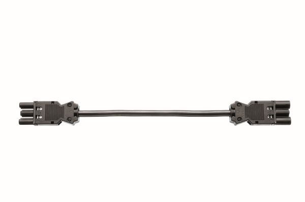 BACHMANN Gerteverlngerung GST18-3 Stecker/Kupplung Black 0,3m