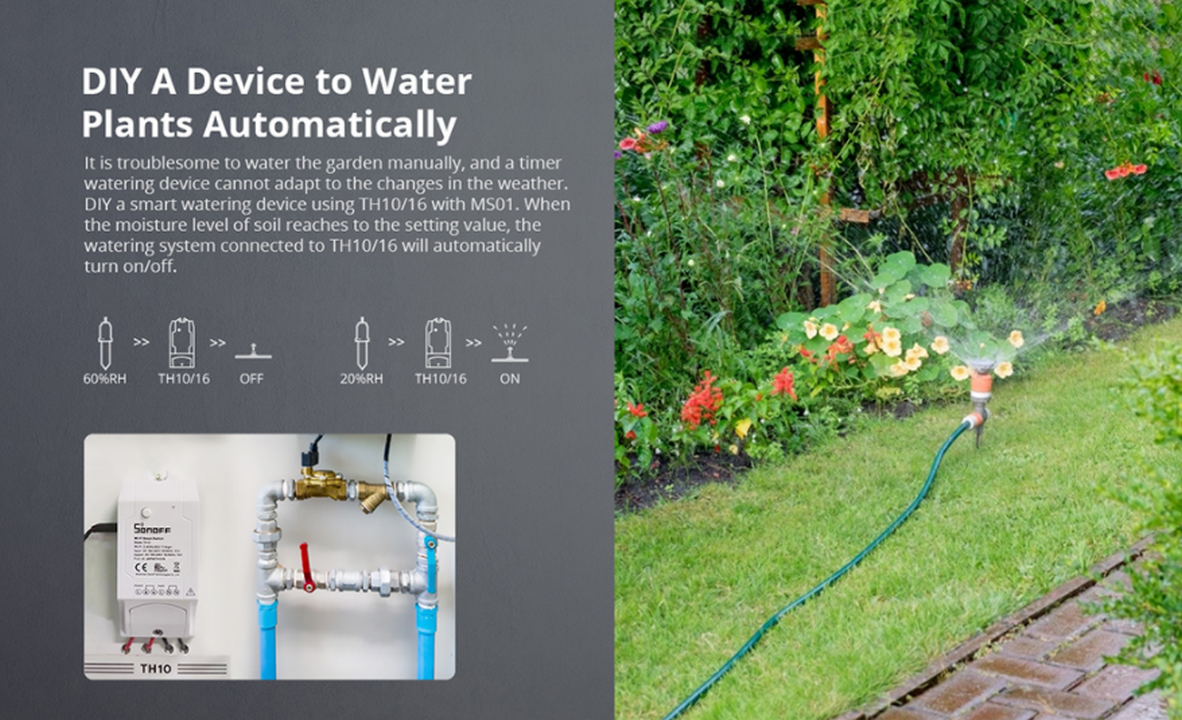 SONOFF · Smart Soil Moisture Sensor MS01 · für TH10/16