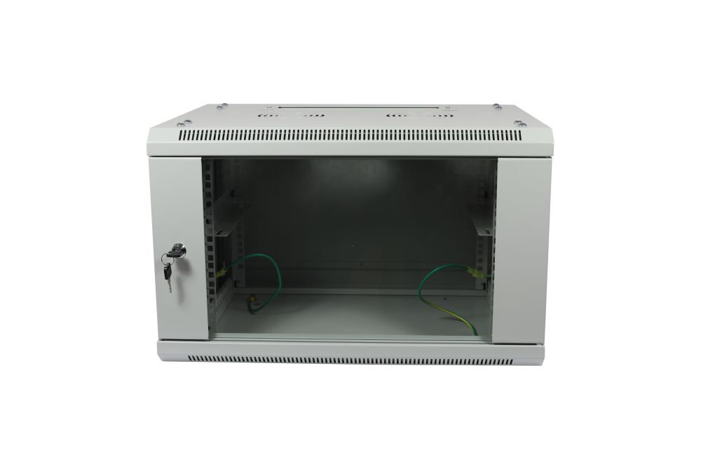 ALLNET 19"Wandgehäuse,  6HE, 1-teilig, T450mm, Lichtgrau, zerlegt(Flat Pack), SMA-Serie,