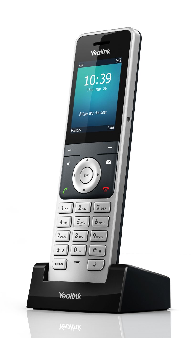 Yealink SIP-W56H DECT telephone handset Caller ID Black, Silver