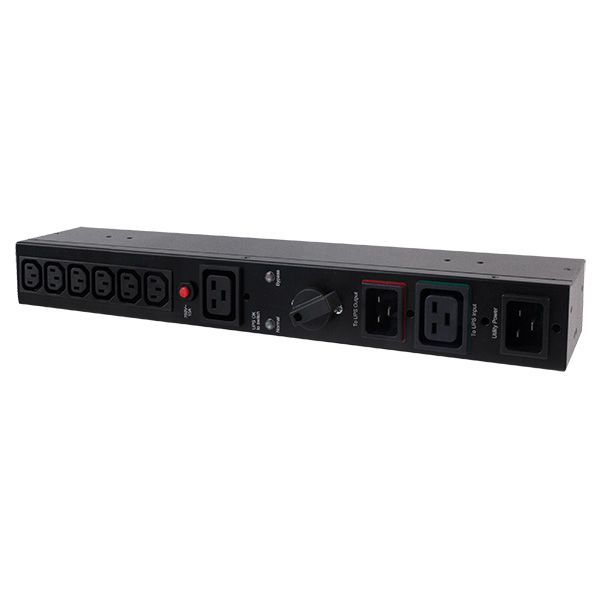 CyberPower zbh. By-Pass, Manuell, IEC Outlet, PDU, 1HE, Eingang 16A 1xC19+2xC20, Ausgang 16A 1x C20+ 10A 6xC13 CyberPower zbh. By-Pass, Manuell, IEC Outlet, PDU, 1HE, Eingang 16A 1xC19+2xC20, Ausgang 16A 1x C20+ 10A 6xC13