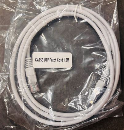 Patchkabel RJ45, CAT5e, 100Mhz,  1,5m grau, UTP,