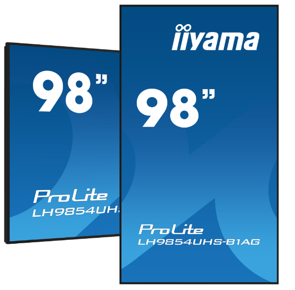 iiyama LH9854UHS-B1AG Signage Display Digital signage flat panel 2.48 m (97.5") LCD Wi-Fi 500 cd/m² 4K Ultra HD Black Built-in processor Android 11 24/7
