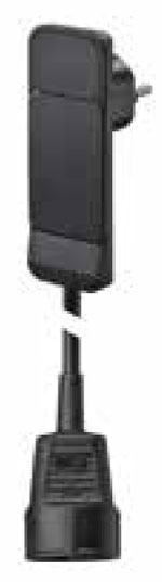 Bachmann SMART PLUG Flachstecker, Verlängerung, 1xDosen(CEE7)->Stecker(CEE7),  1,5m, Schwarz, mit Auswurfmechanik