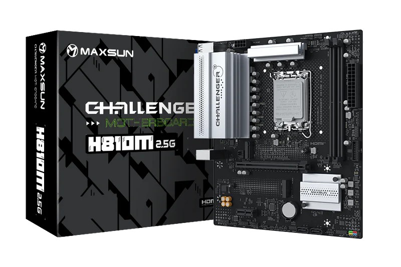 Maxsun Mainboard Challenger H810M 2.5G M-ATX