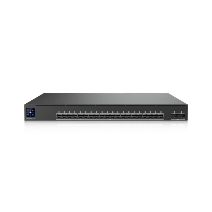 Ubiquiti AV Switch full managed Layer3 22 Port • 20x SFP+ • 2x QSFP28 • 19" • UniFi • EAV-Fiber