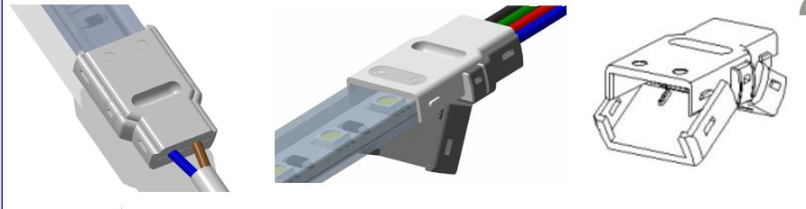 Synergy 21 LED FLEX Strip Zub. Easy Connect Strip To Wire 10/12 Mm RGB IP67