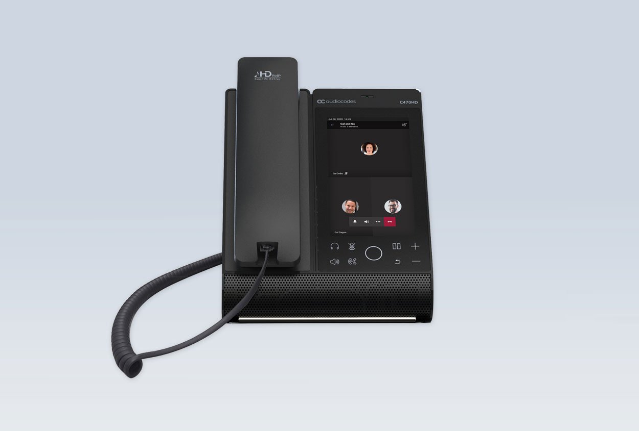 AudioCodes Teams C470HD Total Touch IP-Phone PoE GbE with integrated BT and Dual Band WiFi AudioCodes Teams C470HD Total Touch IP-Phone PoE GbE with integrated BT and Dual Band WiFi