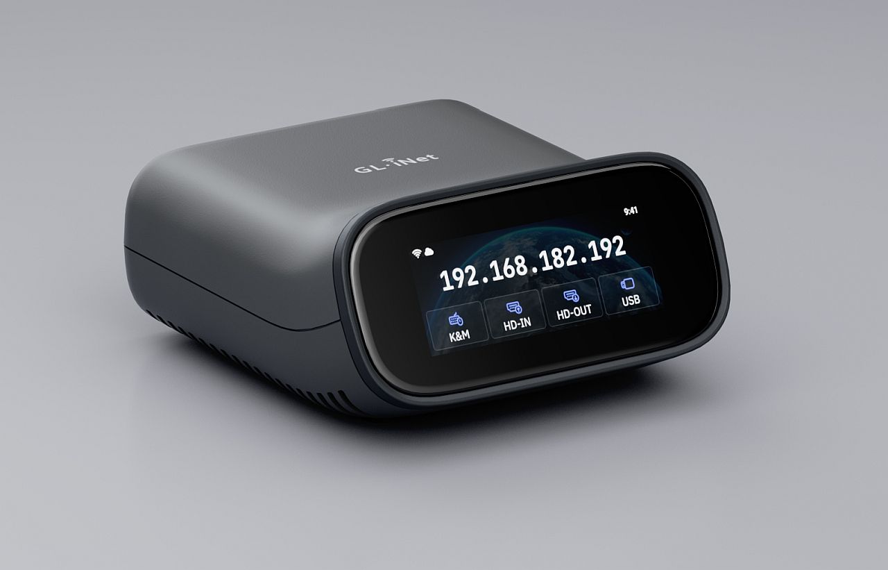 ALLNET KVM over IP RM10 Comet Pro aka GLiNet Comet Pro Display & HDMI Passtrough