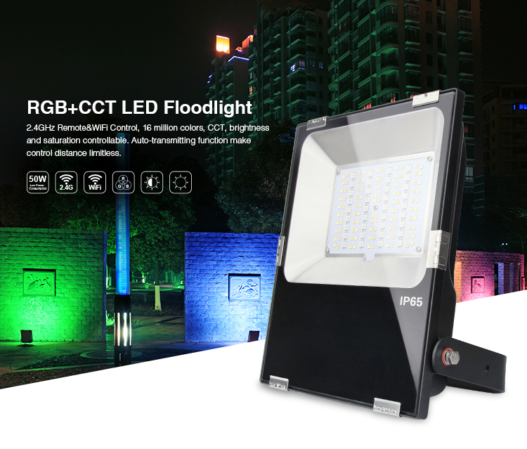 LED Floodlight 50W RGB-WW RGB-CCT IP65 230V