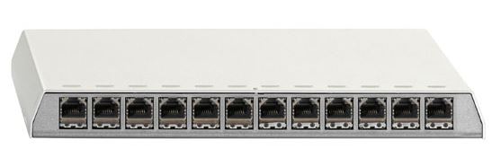 Rutenbeck Patchpanel, Aufputz, 12xRJ45, CAT6A, PP-ClassEA Iso-12 Ap Rw