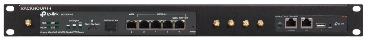 Rackmount.IT, Rack Mount Kit for Omada/TP-Link ER706/ER706W-4G/ES205G/ES205GP/OC200, 1HE/19",