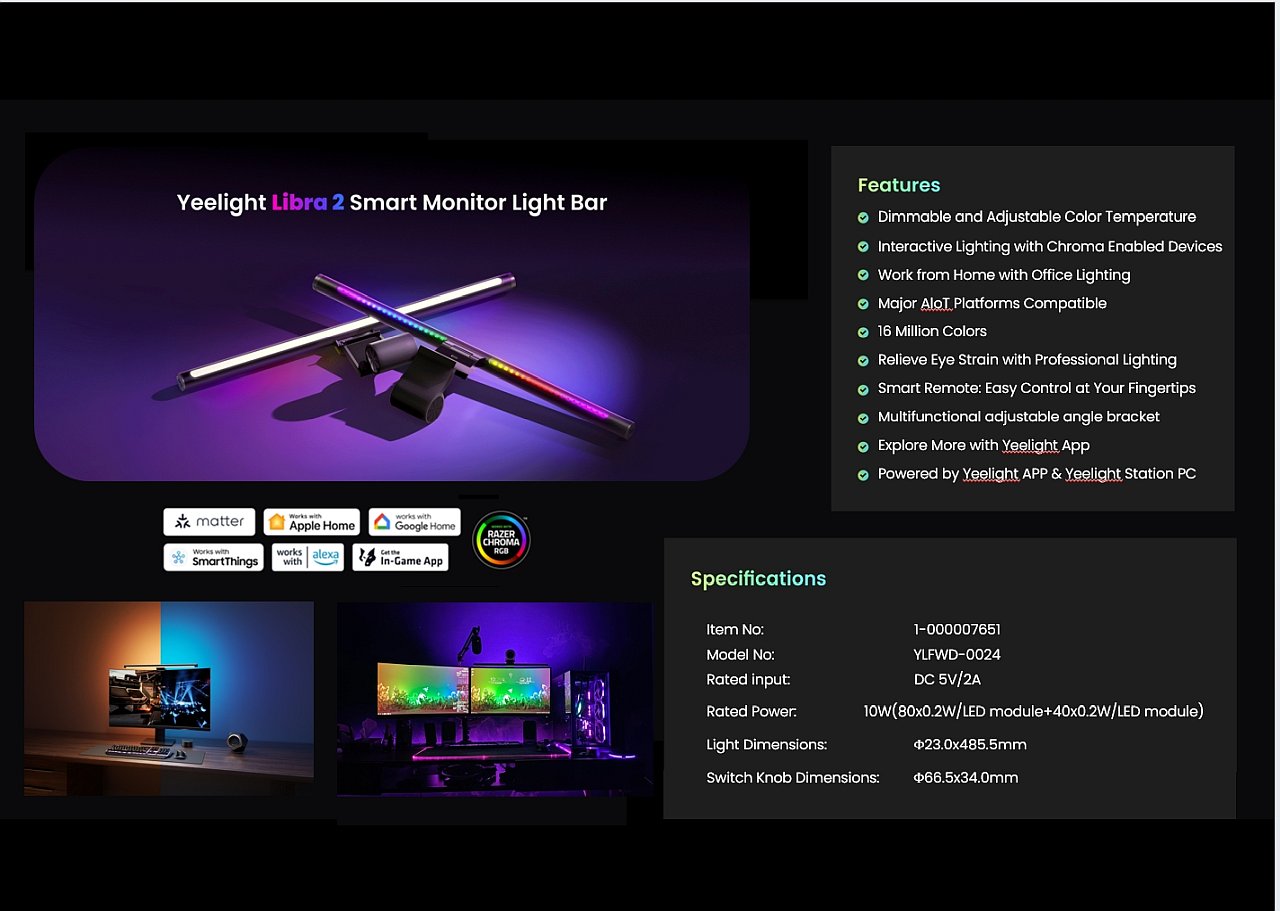 Yeelight Screen Light Bar Pro Libra 2 pro