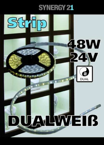 Synergy 21 LED Flex Strip 3528 - 120 DW (CCT) DC24V 36W Pro Farbe IP20