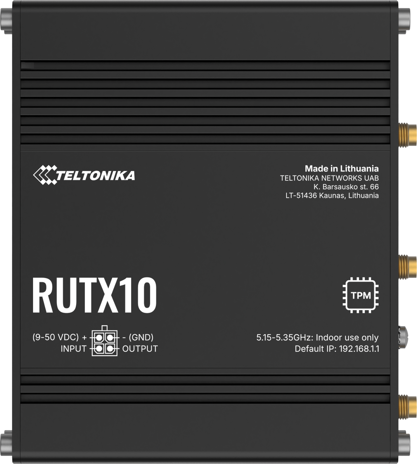 Teltonika RUTX10 wireless router Gigabit Ethernet Dual-band (2.4 GHz / 5 GHz) White