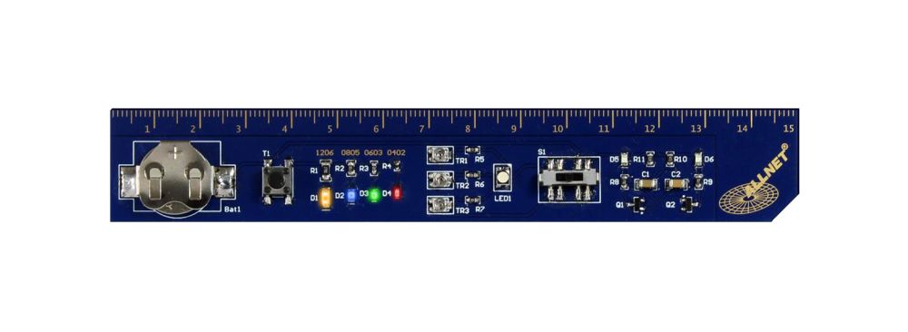 ALLNET SMD Lötbausatz "Licht Lineal" / "Light Ruler"